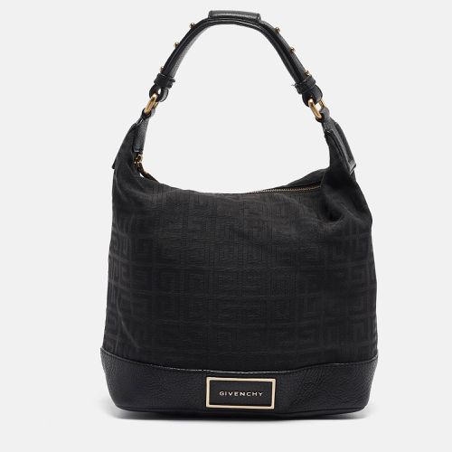 Monogram Fabric and Leather Studded Shoulder Bag - Givenchy - Modalova