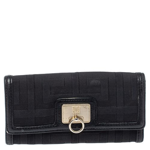 Canvas and Leather Continental Wallet - Givenchy - Modalova