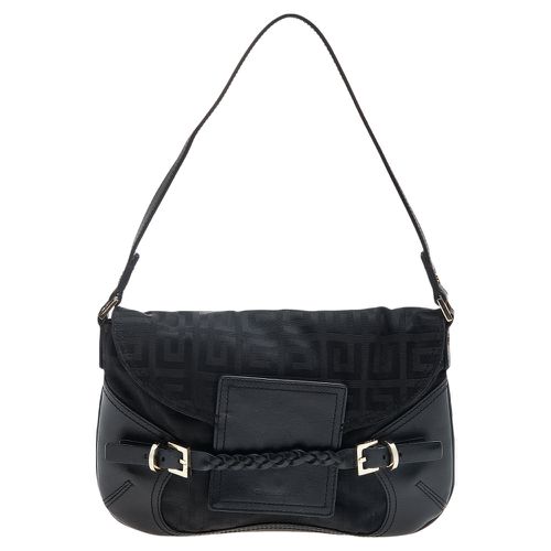 Monogram Canvas And Leather Flap Shoulder Bag - Givenchy - Modalova