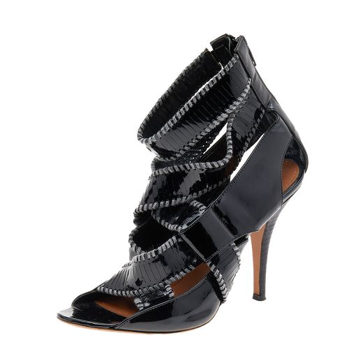 Patent Leather Ankle Cuff Zipper Sandals Size 37 - Givenchy - Modalova