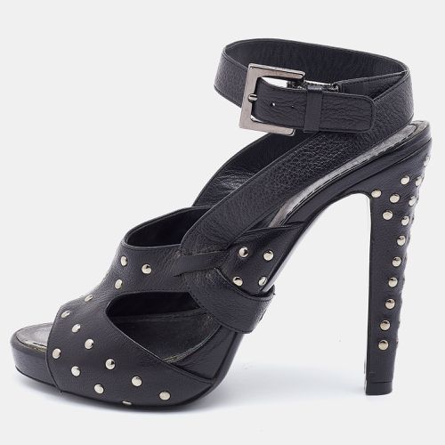 Leather Studded Ankle Strap Sandals Size 37 - Givenchy - Modalova