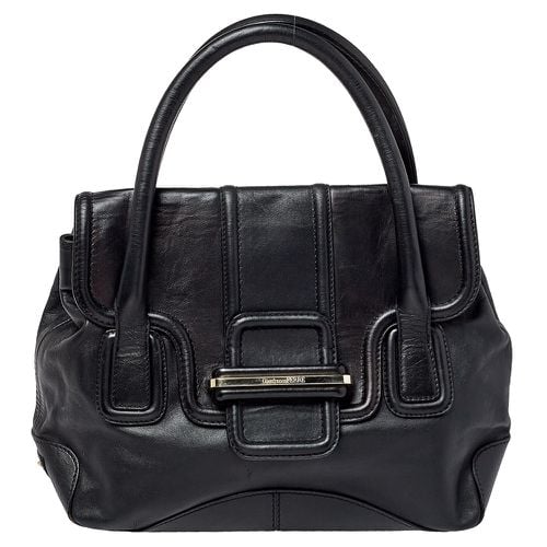 Leather Flap Satchel - Gianfranco Ferre - Modalova