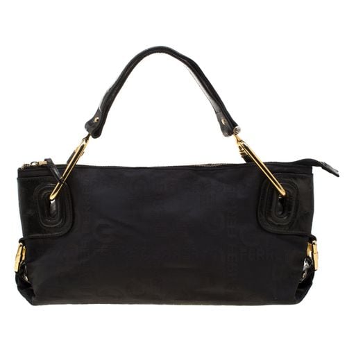 Nylon and Leather Buckle Shoulder Bag - Gianfranco Ferre - Modalova