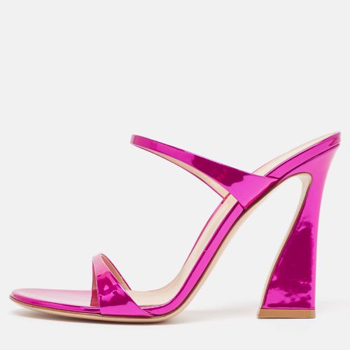 Metallic Leather Aura Sandals Size 39.5 - Gianvito Rossi - Modalova