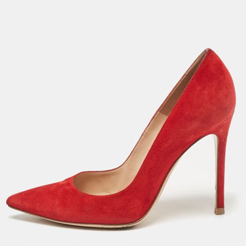 Suede Pointed Toe Pumps Size 37 - Gianvito Rossi - Modalova