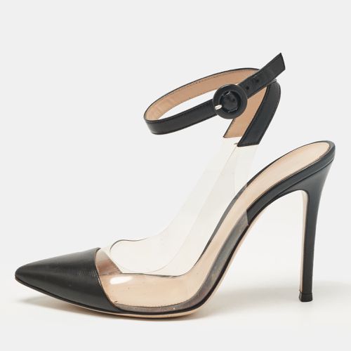 Leather and PVC Anise Ankle Strap Pumps Size 38 - Gianvito Rossi - Modalova