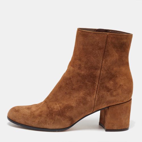 Suede Ankle Length Boots 38 - Gianvito Rossi - Modalova