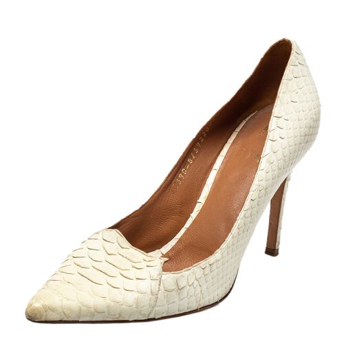 Off Python Pointed Toe Pumps Size 37.5 - Gina - Modalova