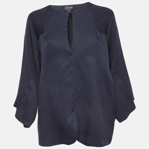 Silk Kimono Sleeve Blouse M - Giorgio Armani - Modalova