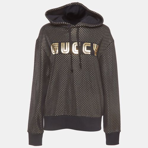 Gold Star Printed Cotton Hoodie XS - Gucci - Modalova