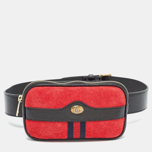 Black Suede and Patent Leather Ophidia Belt Bag - Gucci - Modalova