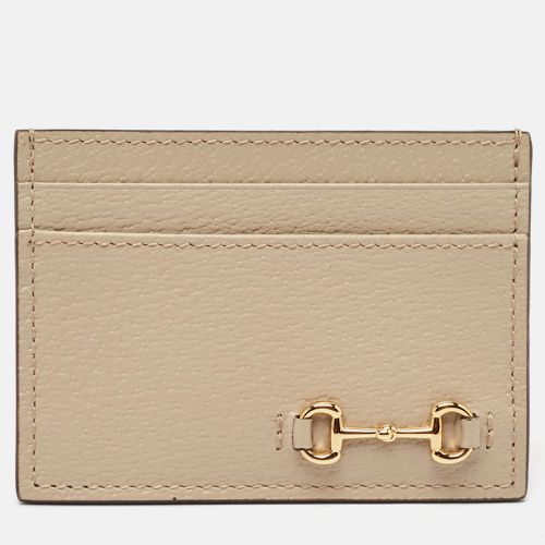 Light Leather Horsebit Card Case - Gucci - Modalova