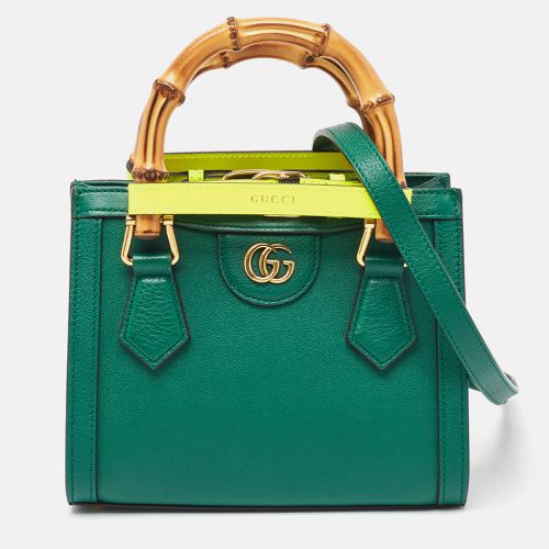 Gucci Green Leather Mini Diana Tote - Gucci - Modalova