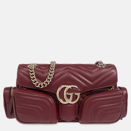 Leather GG Marmont Pouch bag - Gucci - Modalova