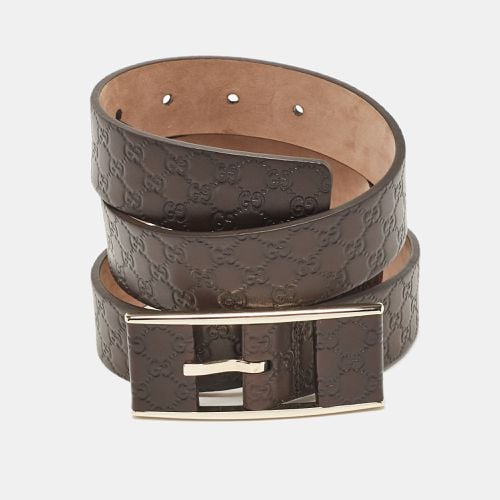 Micossima Leather Buckle Belt 85CM - Gucci - Modalova