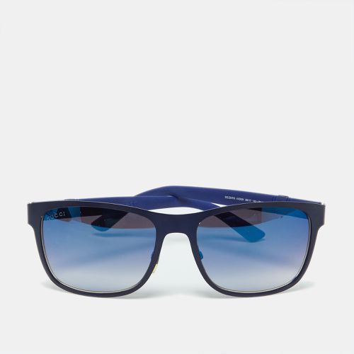 Blue/ Gradient GG2247/S Web Detail Rectangle Sunglasses - Gucci - Modalova