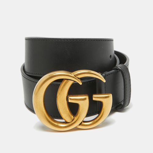 Leather GG Marmont Buckle Belt 80CM - Gucci - Modalova