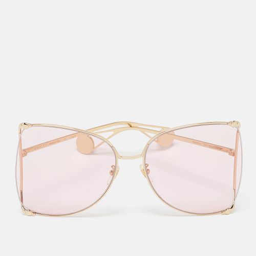 GG0252S Pearl Embellished Oversized Sunglasses - Gucci - Modalova