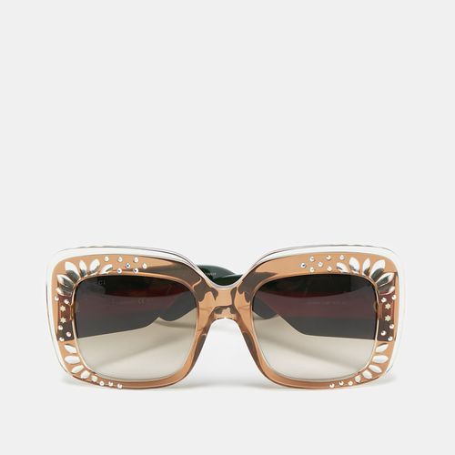 Gradient GG3862/S Crystals Web Oversized Sunglasses - Gucci - Modalova