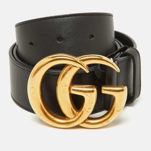 Leather GG Marmont Buckle Belt 85CM - Gucci - Modalova