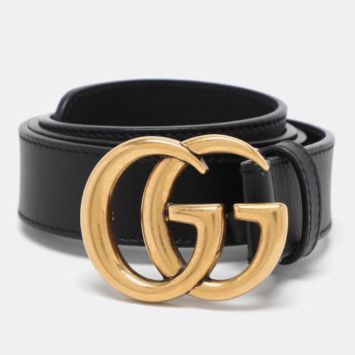 Leather GG Marmont Buckle Belt 85CM - Gucci - Modalova