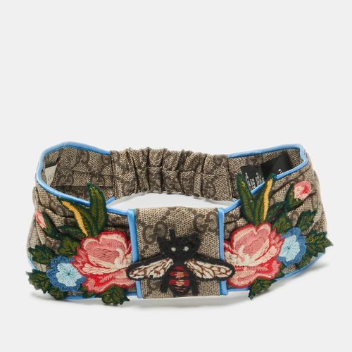 Ssima Bee & Floral Appliqué Silk Headband - Gucci - Modalova