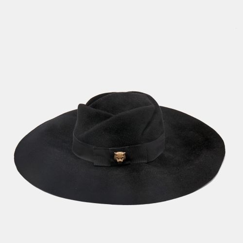 Rabbit Felt Wide Brim Hat M - Gucci - Modalova