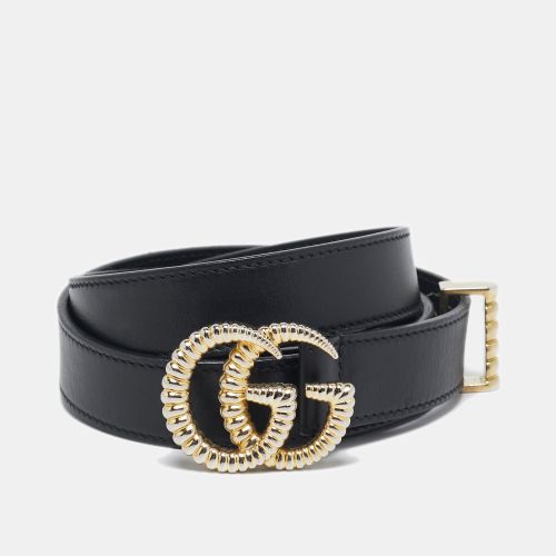 Leather GG Marmont Torchon Buckle Belt 85 CM - Gucci - Modalova