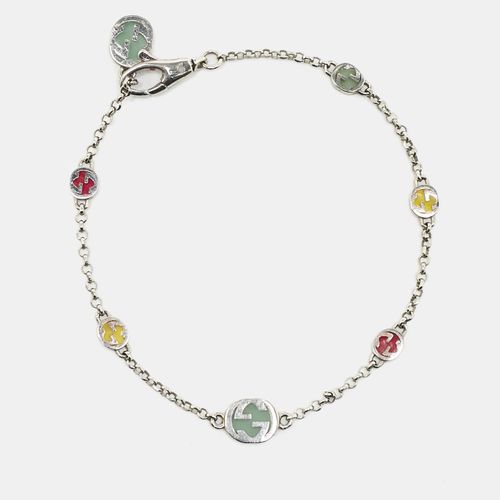 GG Enamel Sterling Bracelet - Gucci - Modalova