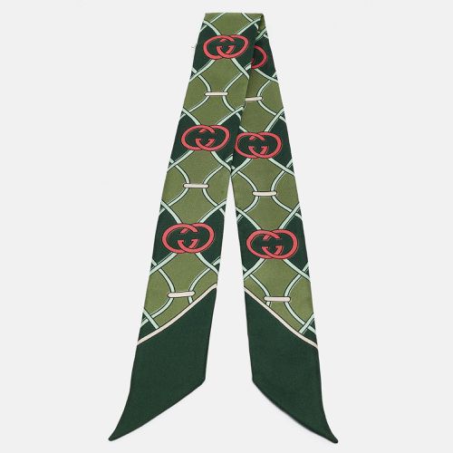 GG Print Silk Bandeau Scarf - Gucci - Modalova