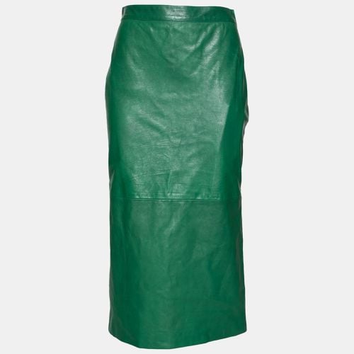 Leather Pencil Midi Skirt M - Gucci - Modalova