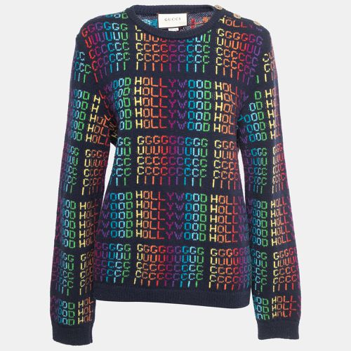 Multicolor Hollywood Patterned Wool Sweater M - Gucci - Modalova