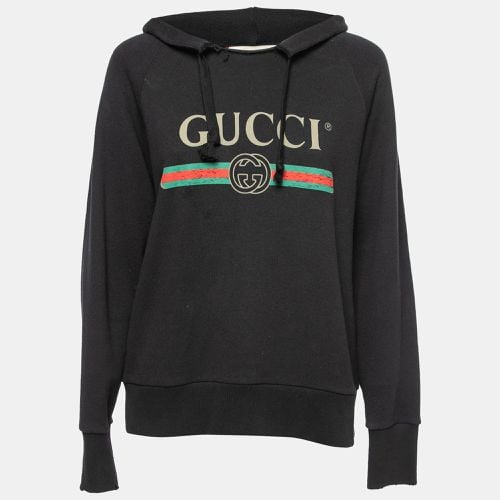 Cotton Blind For Love Embroidered Hoodie XS - Gucci - Modalova