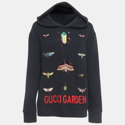 Garden Insects Embroidered Cotton Hoodie XS - Gucci - Modalova