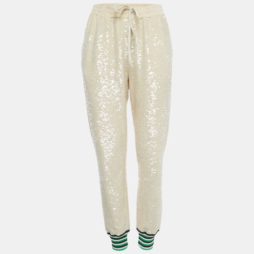 Sequined Cotton Drawstring Joggers L - Gucci - Modalova