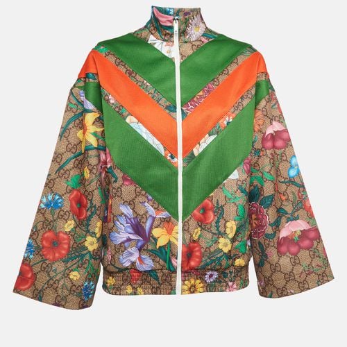 GG Supreme floral Print Knit Zipper Track Jacket XS - Gucci - Modalova