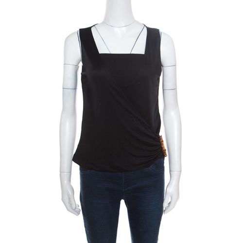 Draped Jersey Bamboo Buckle Detail Sleeveless Top S - Gucci - Modalova