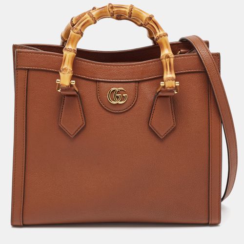 Leather Small Diana Tote - Gucci - Modalova