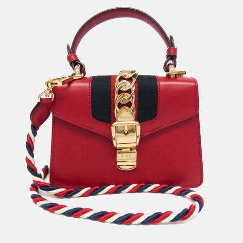 Leather Mini Sylvie Shoulder Bag - Gucci - Modalova