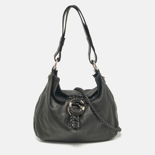 Leather and Crocodile Medium G Wave Hobo - Gucci - Modalova