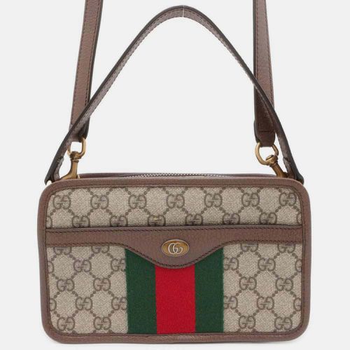 Leather Ophidi GG Supreme Small Shoulder Bag - Gucci - Modalova