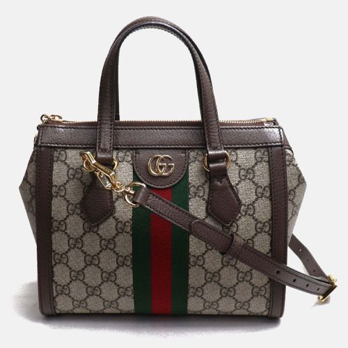 Brown /Ebony Ophidia GG Small Tote Bag - Gucci - Modalova