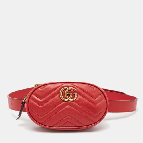 Matelassé Leather Mini GG Marmont Belt Bag - Gucci - Modalova