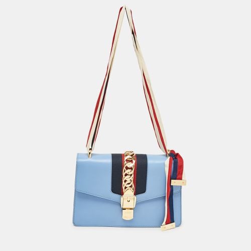 Light Leather Small Web Sylvie Shoulder Bag - Gucci - Modalova