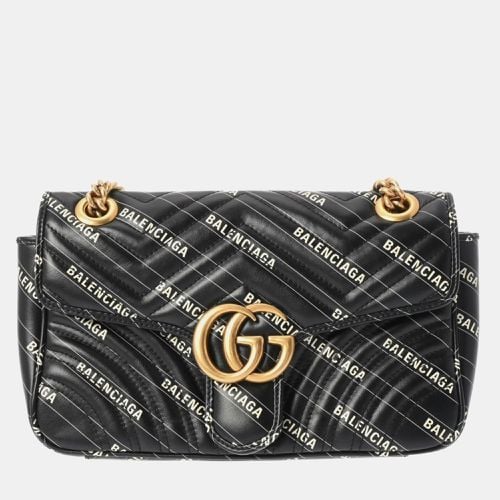 Leather GG Marmont chain shoulder bag - Gucci - Modalova