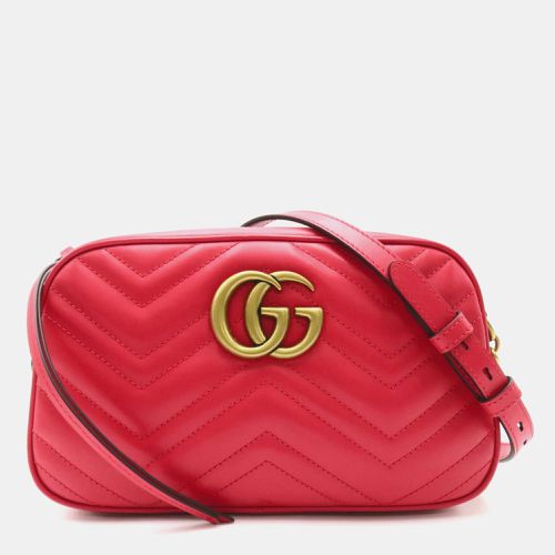 Leather Quilted GG Marmont Small Shoulder Bag - Gucci - Modalova