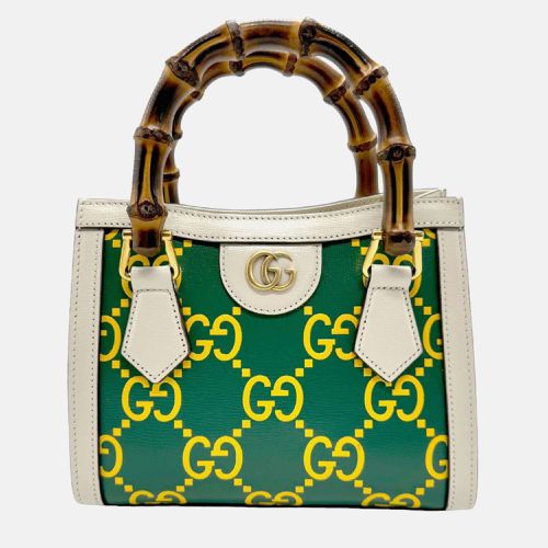 Ivory x Yellow Leather Shoulder Bag - Gucci - Modalova