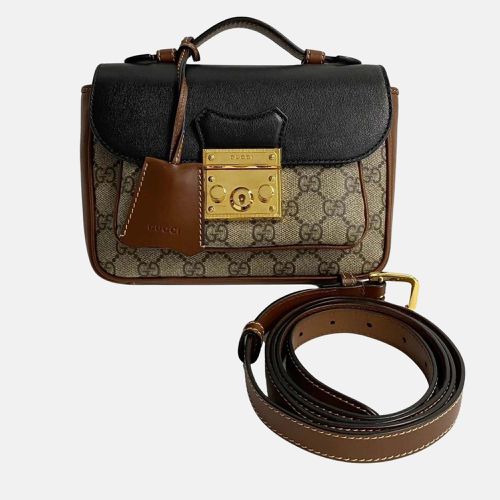 Leather Padlock GG Pochette Handbag - Gucci - Modalova