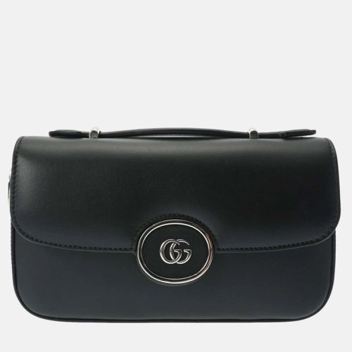 Leather Double G Shoulder Bag - Gucci - Modalova