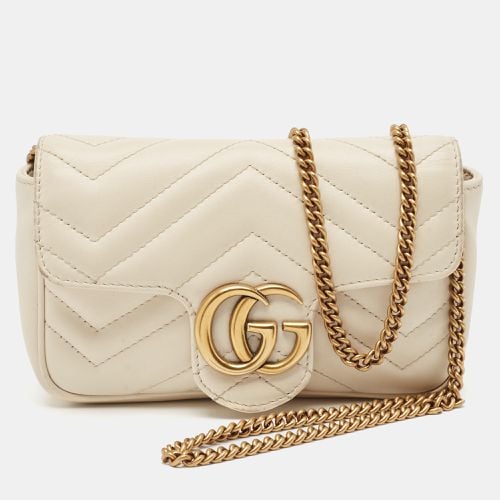 Off Matelassé Leather Super Mini GG Marmont Shoulder Bag - Gucci - Modalova